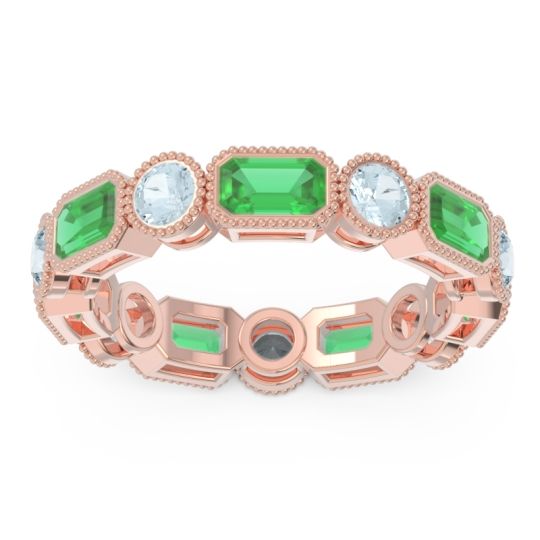 Art Deco Milgrain Bezel Viparita Band
