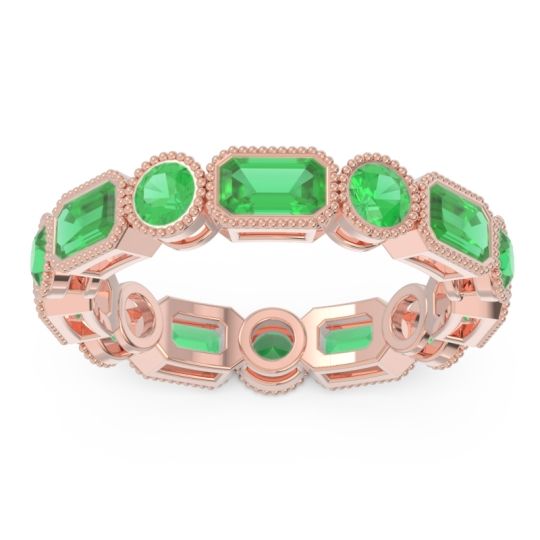 Art Deco Milgrain Bezel Viparita Band