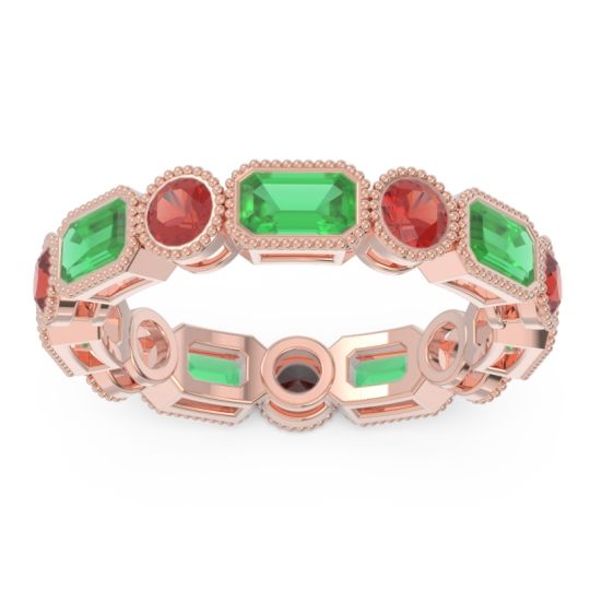 Art Deco Milgrain Bezel Viparita Band