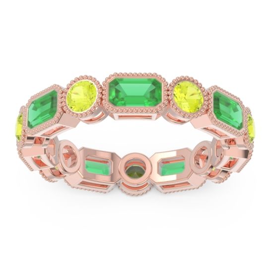 Art Deco Milgrain Bezel Viparita Band