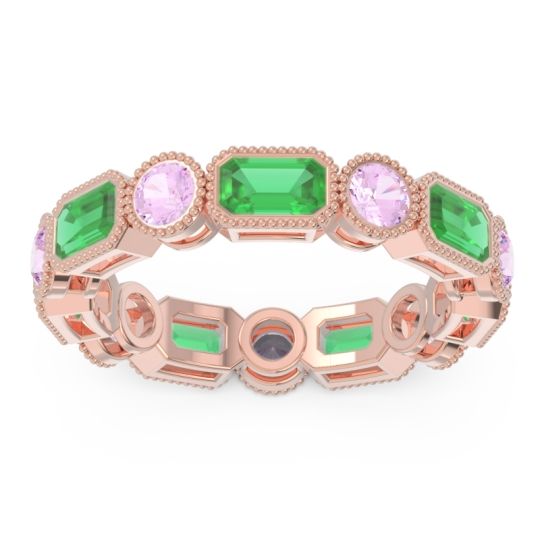 Art Deco Milgrain Bezel Viparita Band