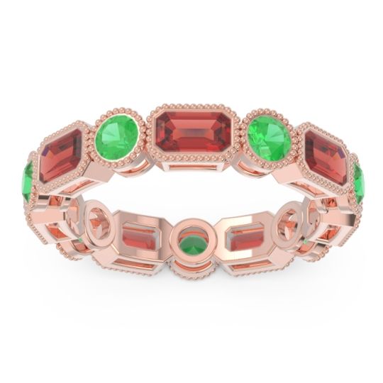 Art Deco Milgrain Bezel Viparita Band