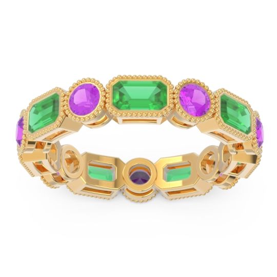Art Deco Milgrain Bezel Viparita Band