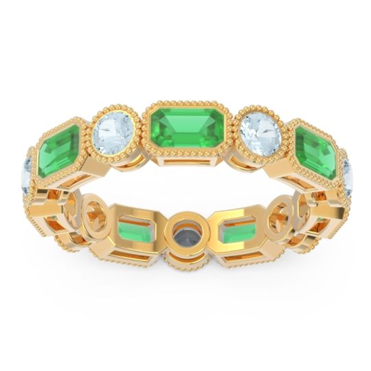 Art Deco Milgrain Bezel Viparita Band