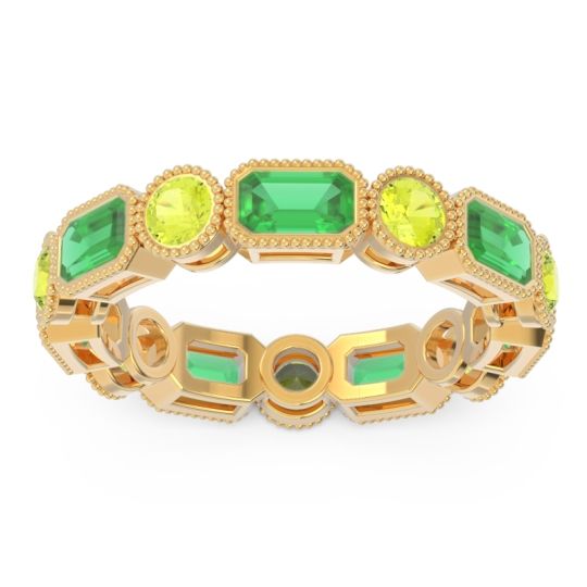 Art Deco Milgrain Bezel Viparita Band