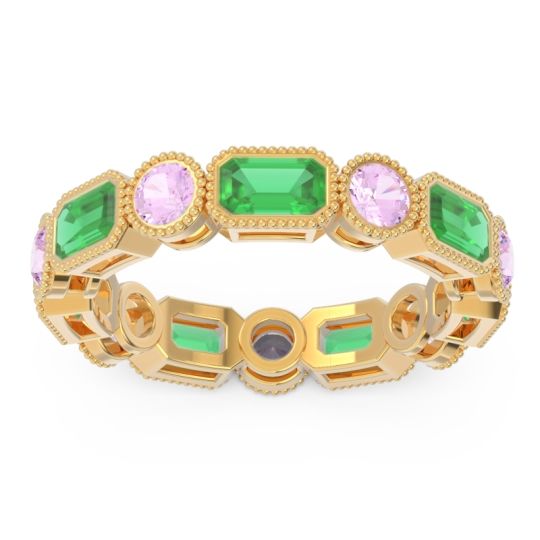 Art Deco Milgrain Bezel Viparita Band