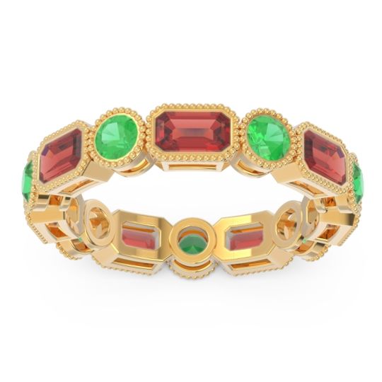 Art Deco Milgrain Bezel Viparita Band