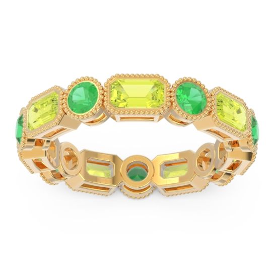 Art Deco Milgrain Bezel Viparita Band