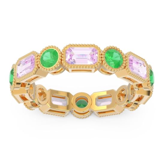 Art Deco Milgrain Bezel Viparita Band