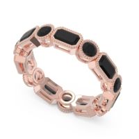 Art Deco Milgrain Bezel Viparita Band