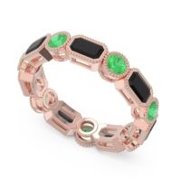 Art Deco Milgrain Bezel Viparita Band