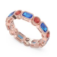 Art Deco Milgrain Bezel Viparita Band