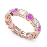 Art Deco Milgrain Bezel Viparita Band