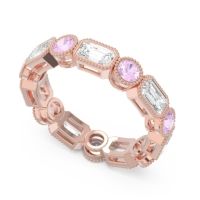 Art Deco Milgrain Bezel Viparita Band