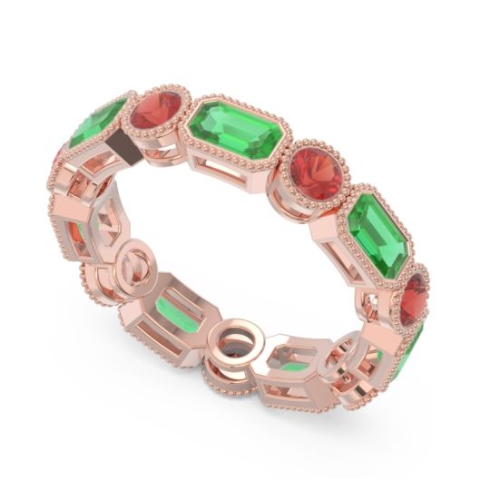 Art Deco Milgrain Bezel Viparita Band