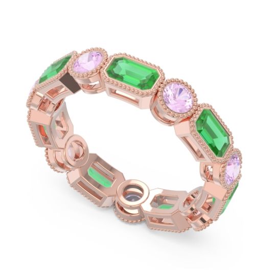 Art Deco Milgrain Bezel Viparita Band