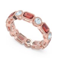 Art Deco Milgrain Bezel Viparita Band