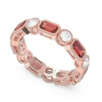 Art Deco Milgrain Bezel Viparita Band
