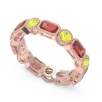 Art Deco Milgrain Bezel Viparita Band