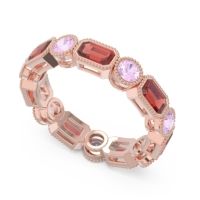 Art Deco Milgrain Bezel Viparita Band