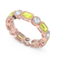 Art Deco Milgrain Bezel Viparita Band