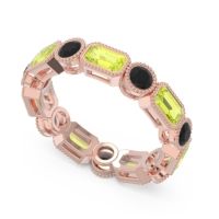 Art Deco Milgrain Bezel Viparita Band