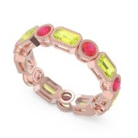 Art Deco Milgrain Bezel Viparita Band