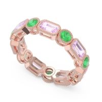 Art Deco Milgrain Bezel Viparita Band