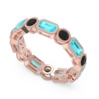 Art Deco Milgrain Bezel Viparita Band