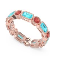 Art Deco Milgrain Bezel Viparita Band