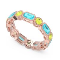 Art Deco Milgrain Bezel Viparita Band