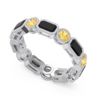 Art Deco Milgrain Bezel Viparita Band