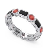 Art Deco Milgrain Bezel Viparita Band