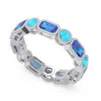 Art Deco Milgrain Bezel Viparita Band