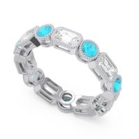 Art Deco Milgrain Bezel Viparita Band
