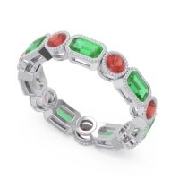 Art Deco Milgrain Bezel Viparita Band