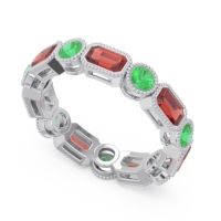 Art Deco Milgrain Bezel Viparita Band