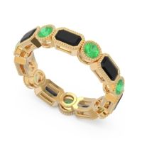 Art Deco Milgrain Bezel Viparita Band