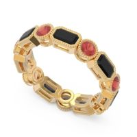Art Deco Milgrain Bezel Viparita Band