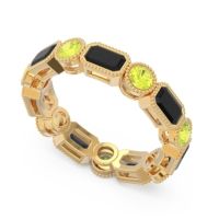 Art Deco Milgrain Bezel Viparita Band