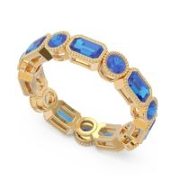 Art Deco Milgrain Bezel Viparita Band
