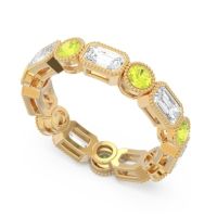 Art Deco Milgrain Bezel Viparita Band