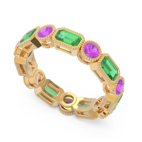 Art Deco Milgrain Bezel Viparita Band