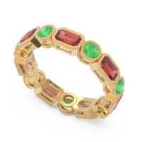 Art Deco Milgrain Bezel Viparita Band