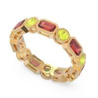 Art Deco Milgrain Bezel Viparita Band