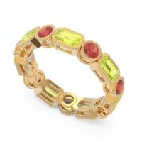 Art Deco Milgrain Bezel Viparita Band