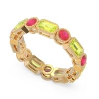 Art Deco Milgrain Bezel Viparita Band