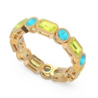 Art Deco Milgrain Bezel Viparita Band