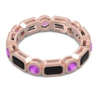 Art Deco Milgrain Bezel Viparita Band