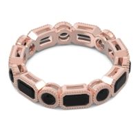 Art Deco Milgrain Bezel Viparita Band